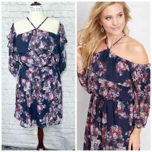 👗NWOT |•MAURICES•| Off The Shoulder Ruffle Dress Size Large
